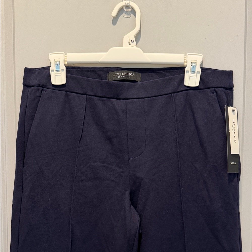 Liverpool pull on Wide leg pants in blue | Sz 10 - Picture 12 of 12